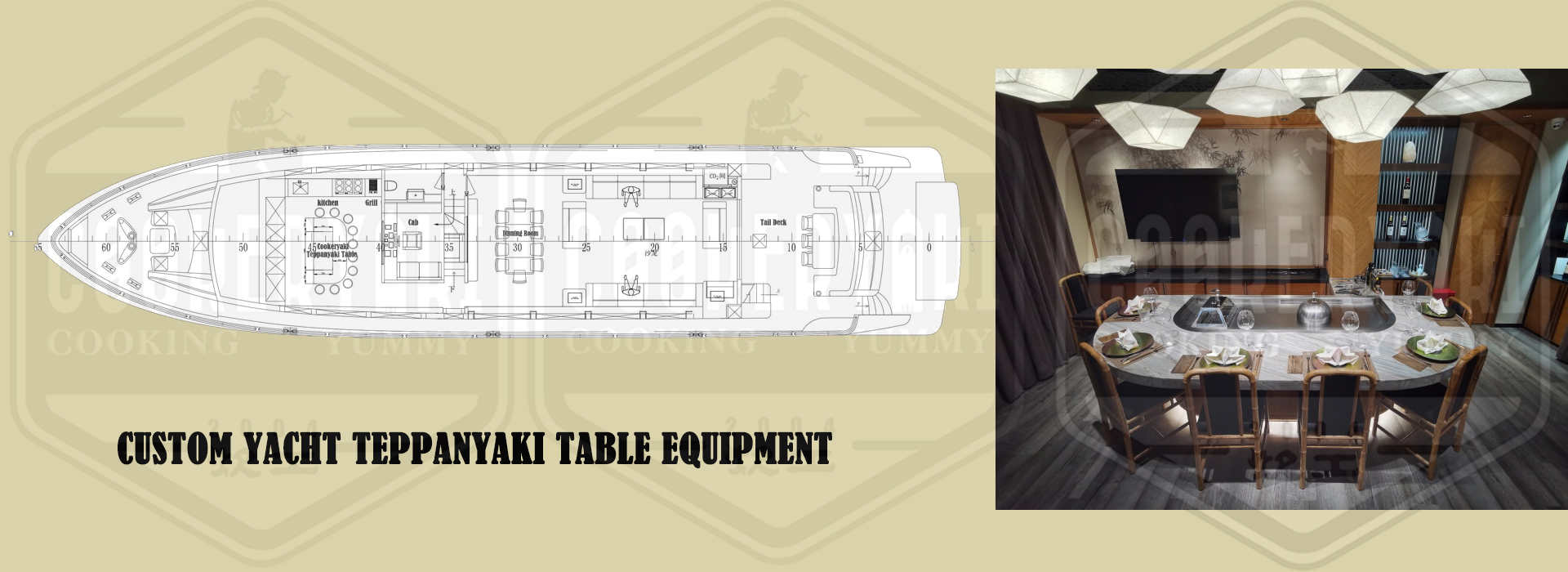 Commercial Teppanyaki Grill Table Equipment