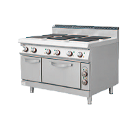 900S Electric 6 Hotplate Stove with Oven & Ca