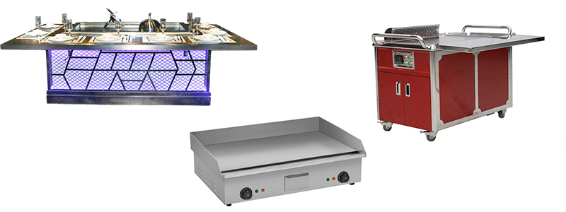How to clean the teppanyaki grill griddle, flat-top contact grill? How to clean the teppanyaki grill griddle, flat-top contact grill?