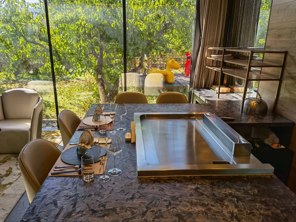 Round-12 seat teppanyaki equipment